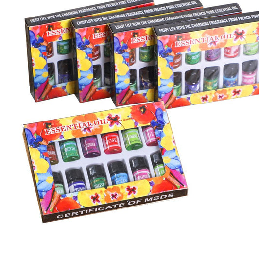 Coffret Découverte 12 Huiles Essentielles 3ml - Kit Aromathérapie Débutant Complet