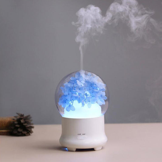 Diffuseur d'Aromathérapie Design Floral - Humidificateur Décoratif