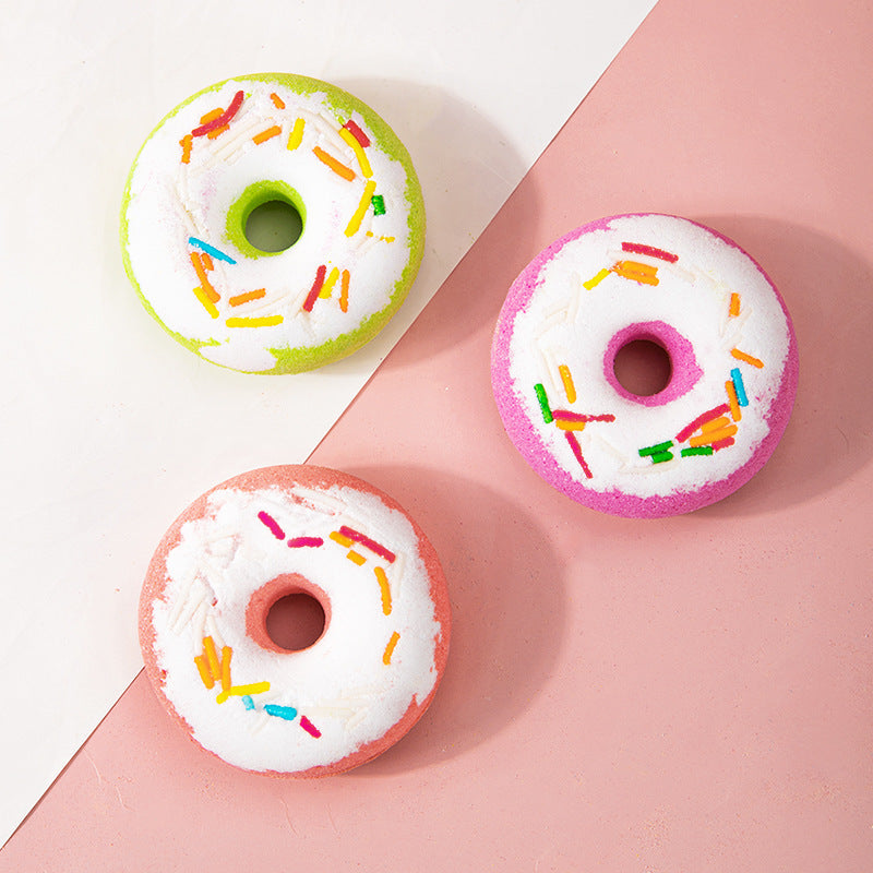 Bombe de Bain Donut Fleurs Séchées - Aromathérapie Naturelle 40g