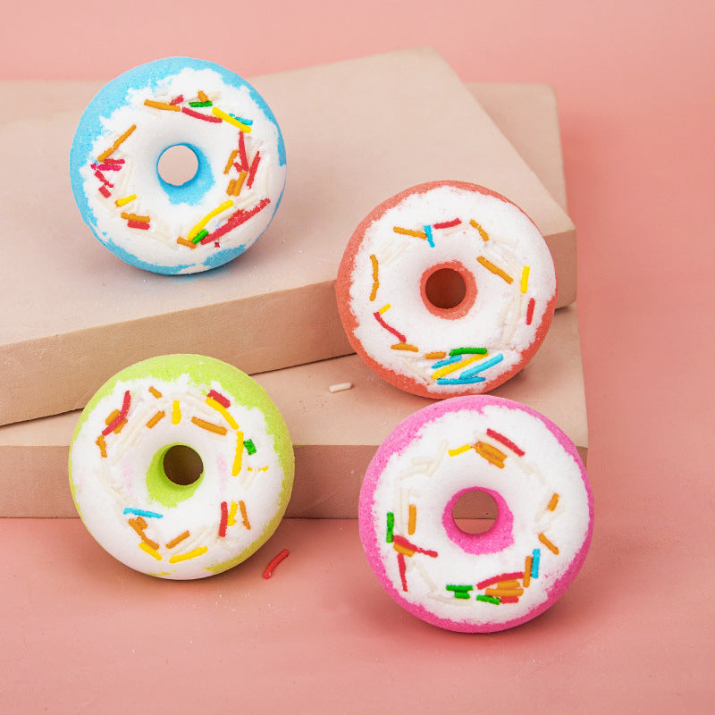 Bombe de Bain Donut Fleurs Séchées - Aromathérapie Naturelle 40g