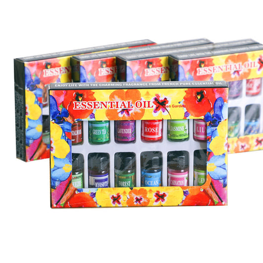 Coffret Découverte 12 Huiles Essentielles 3ml - Kit Aromathérapie Débutant Complet